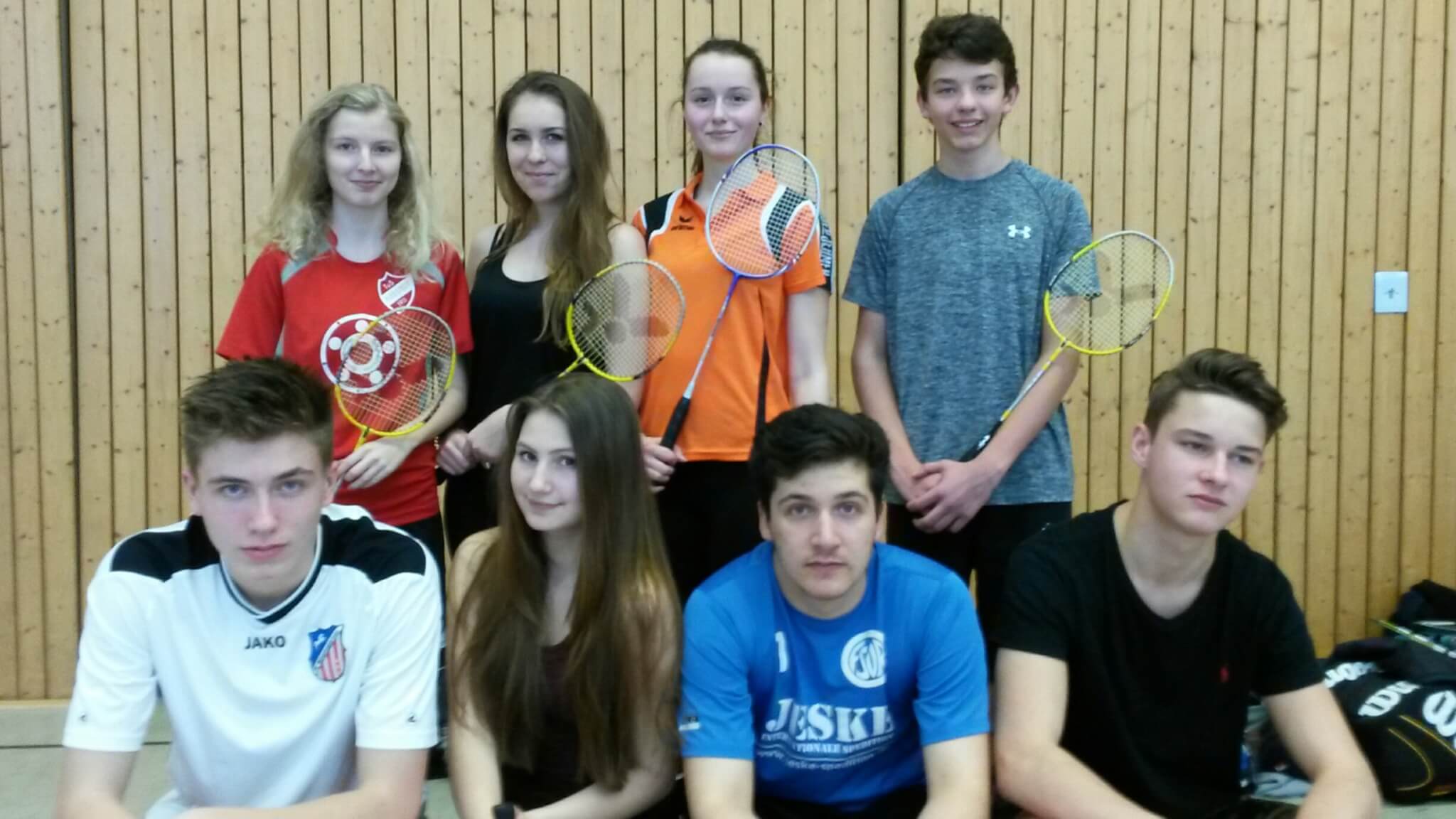 Das Mixed-Doppel Paula Rösler und Aaron Schuldt im Spiel gegen Rothenburg/W.