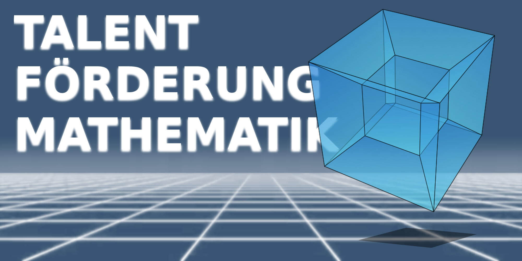 Logo Talentförderung Mathematik (Hypercube von Goffrie, Hypercube, Hypercube eingebunden von Gymnasium Hittfeld, CC BY-SA 3.0)