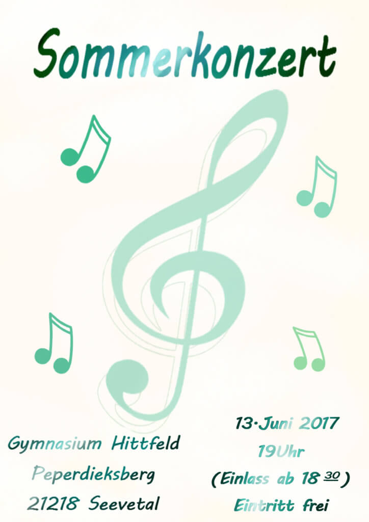 Plakat ''Sommerkonzert''