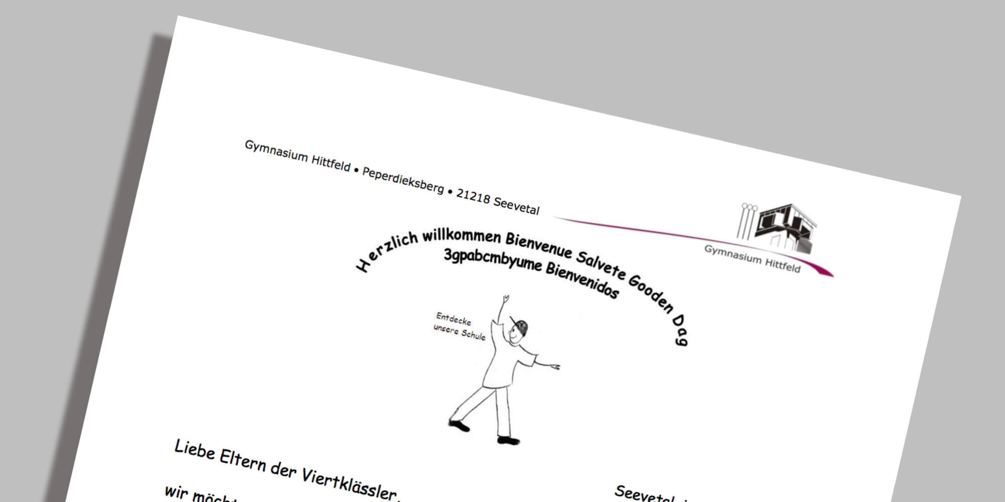 Einladung zum Informationselternabend (4. Klasse) 2018