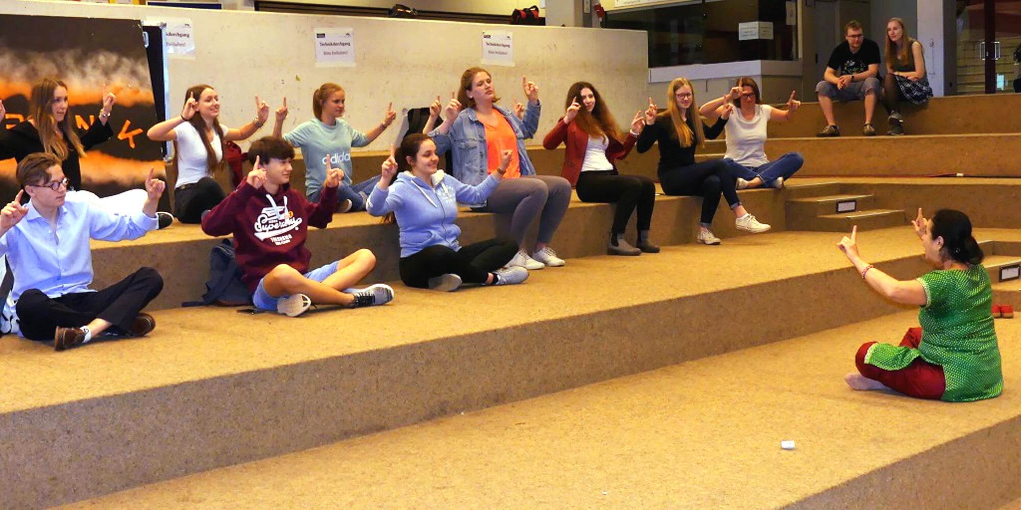 Kathakali am Gymnasium Hittfeld (1)