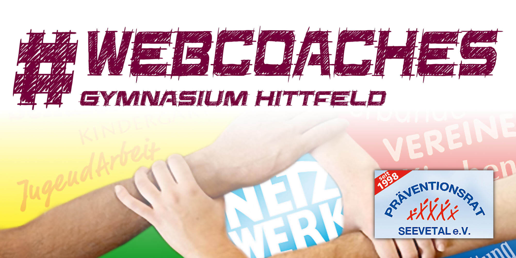 Banner - Präventionsrat unterstützt #Webcoaches