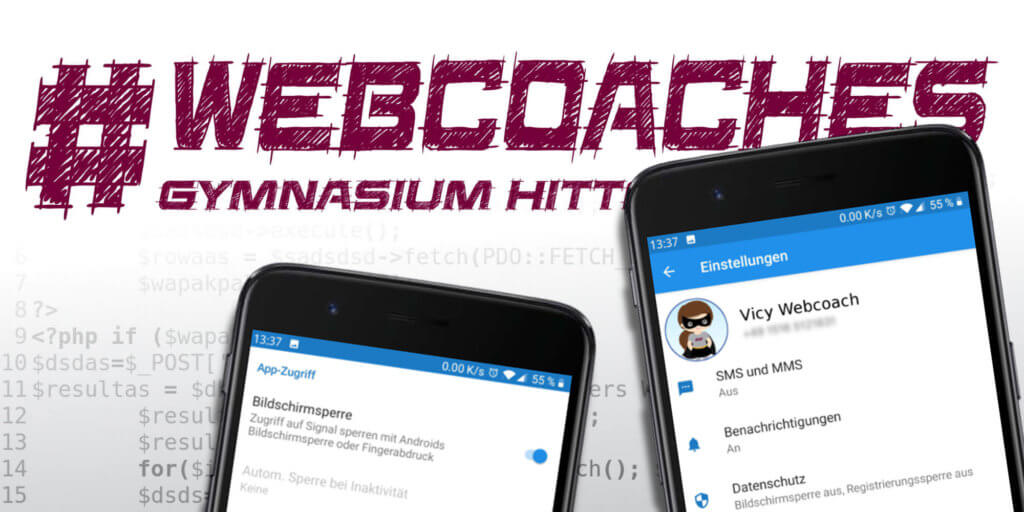 Banner - Webcoaches Signal Einstellen