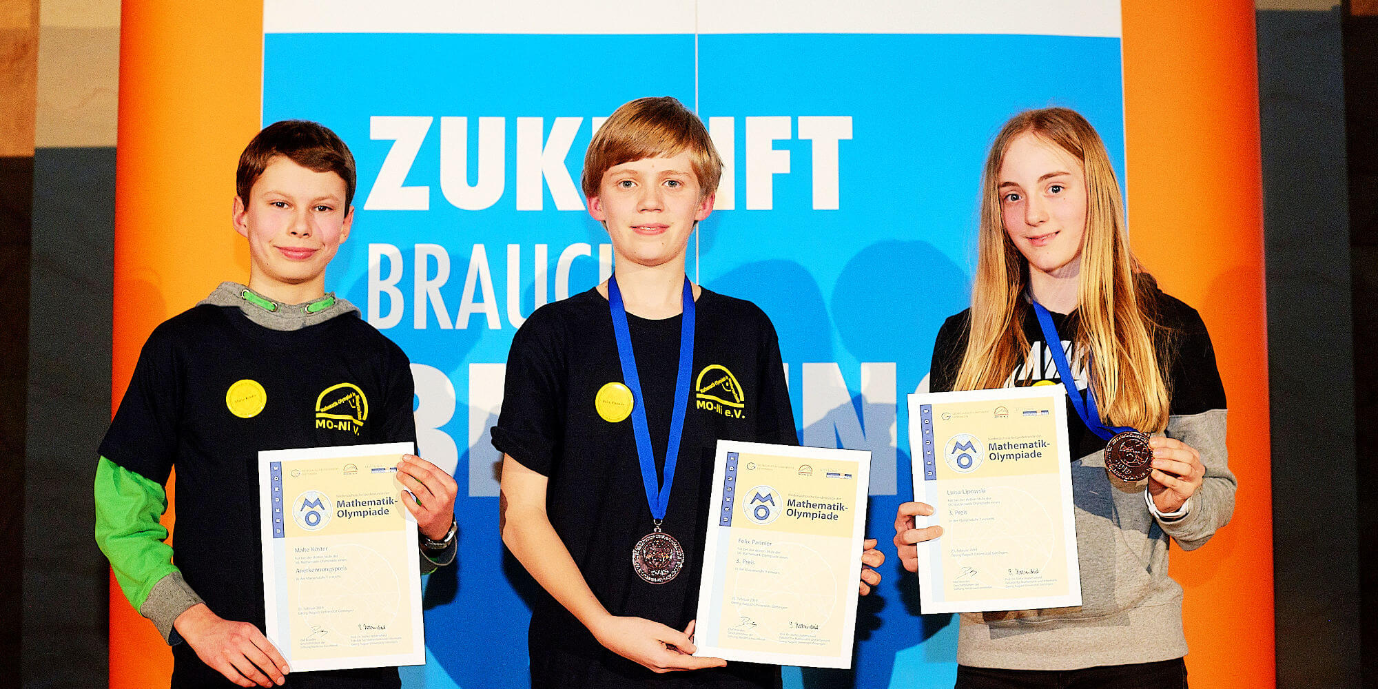 Banner - Luisa und Felix erfolgreich bei der 58 Mathe-Olympiade
