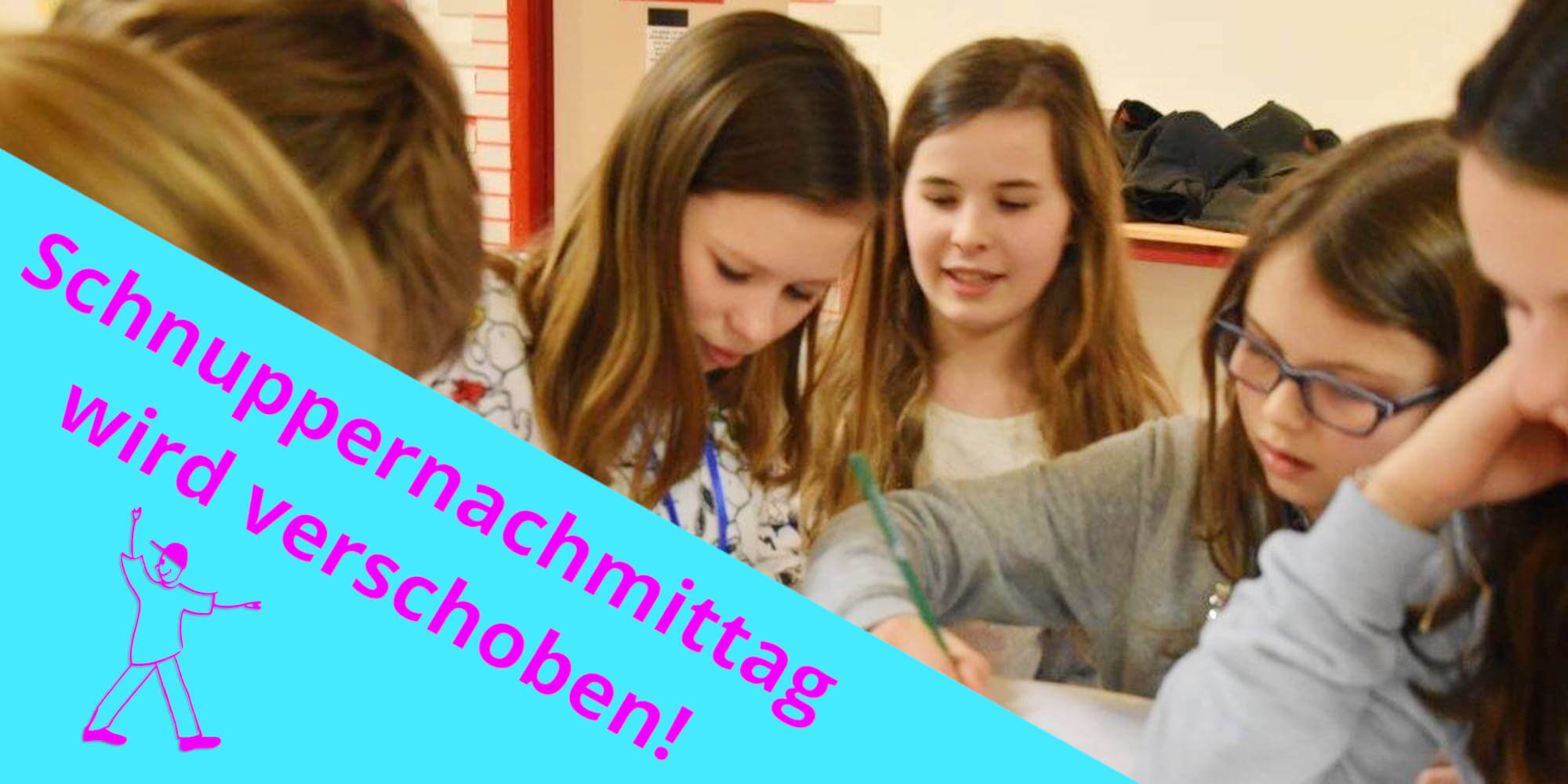 Banner - Schnuppertag verschoben