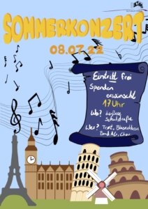 Plakat - Sommerkonzert 2022