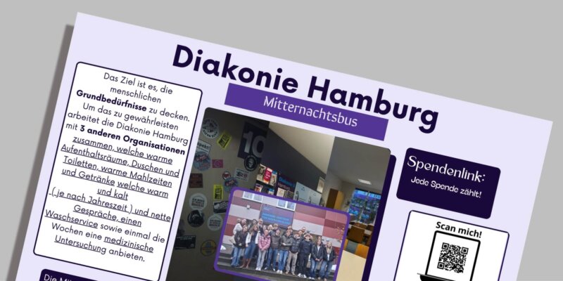 Gemeinsam etwas bewegen – Projekt Mitternachtsbus Diakonie Hamburg der Klasse 10c